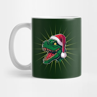 Christmas T-Rex Mug